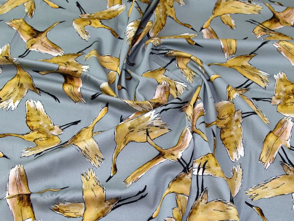 Lady Mcelroy Duck Egg Stretch Woven Cotton Twill Fabric