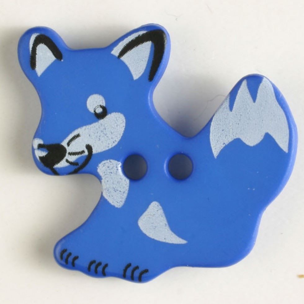 Dill Fox Animal Buttons (Value Pack) Blue
 