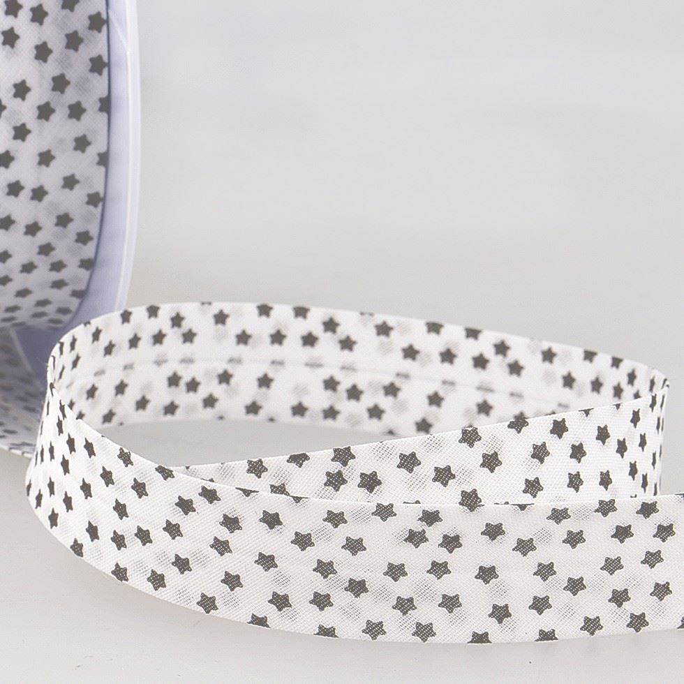 Stephanoise Stars Bias Binding Tape Dark Navy
