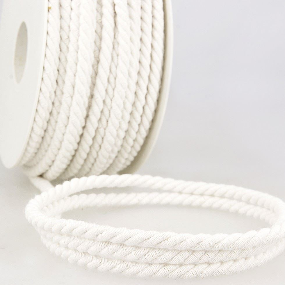 Stephanoise Round Cotton Cord White