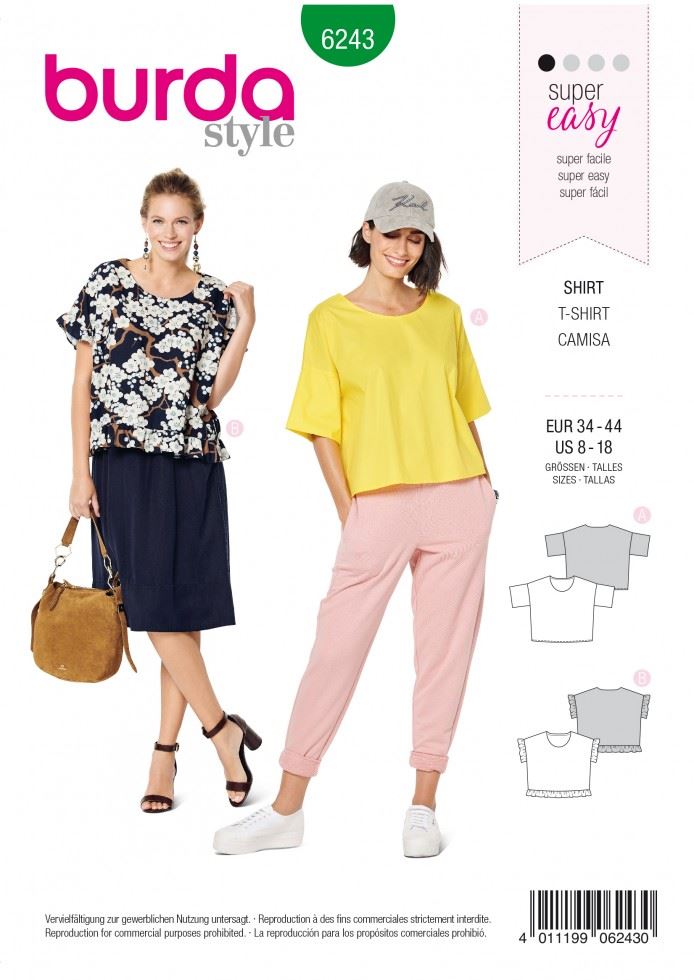 Burda Paper Sewing Pattern 6243
 