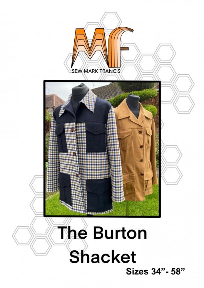 Sew Mark Francis Paper Sewing Pattern Burton Shacket
 