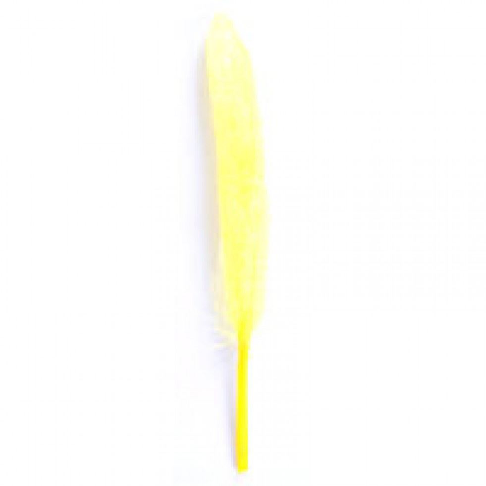 Trimits Yellow Feathers With Glitter (Value Pack Of 5)