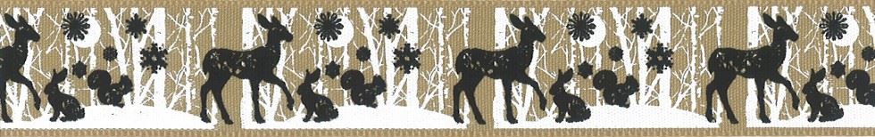 Berisfords Woodland Animals Ribbon Oatmeal
 