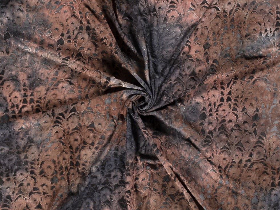 Textured Stretch Knit Fabric Black