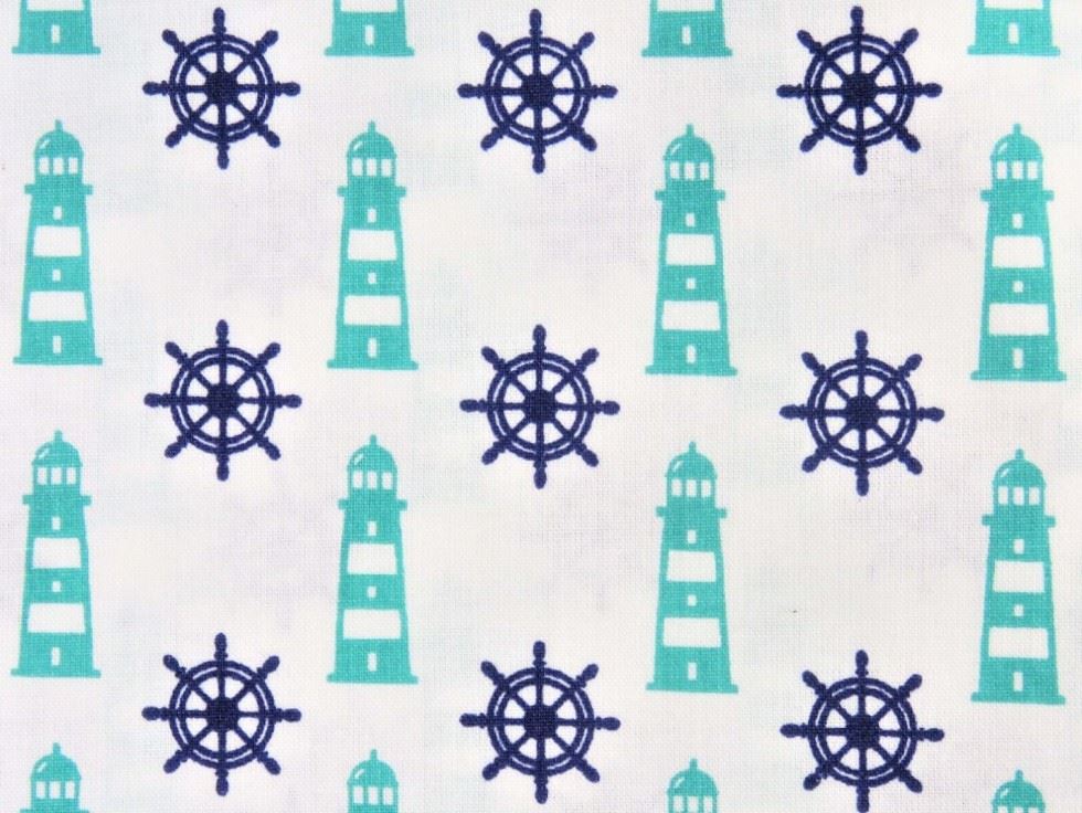 100% Cotton Poplin Fabric Aqua