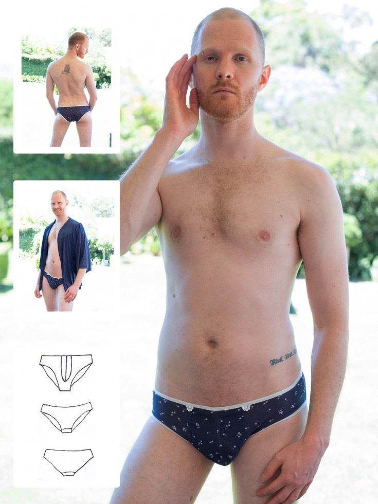 Booby Traps Paper Sewing Pattern Utopia Lowline Briefs