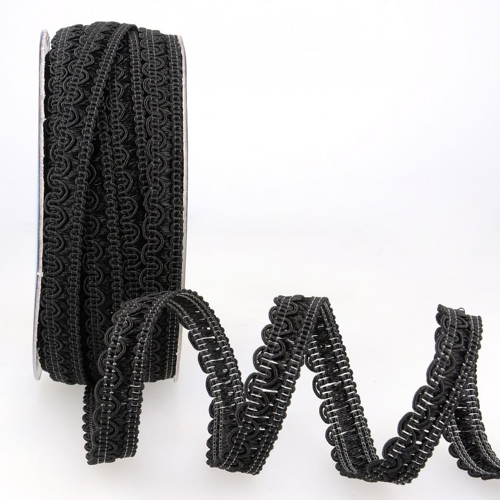Stephanoise Rayon Braid Trim Black
 