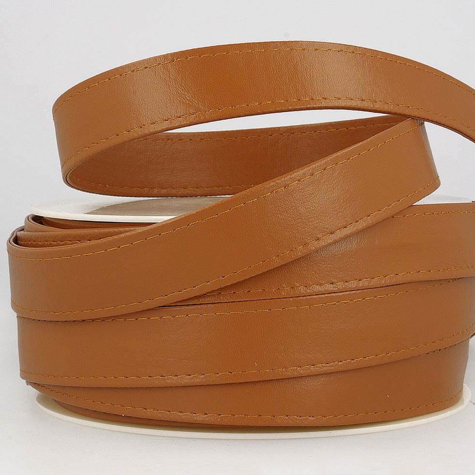 Stephanoise Faux Leather Webbing Camel
 