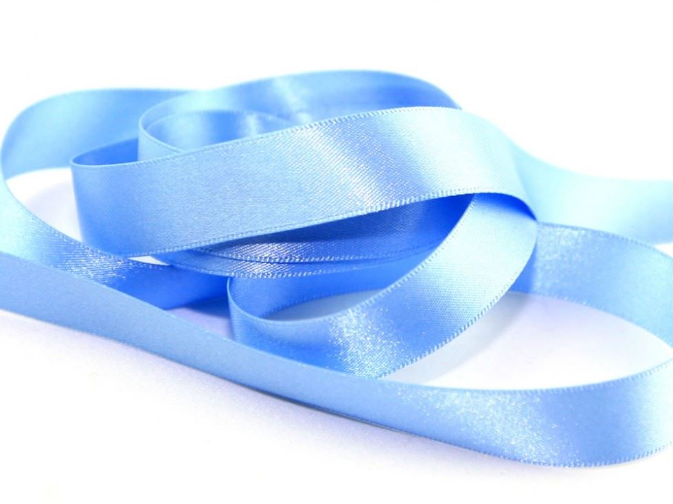 Berisfords 76 Cornflower Double Faced Satin Ribbon