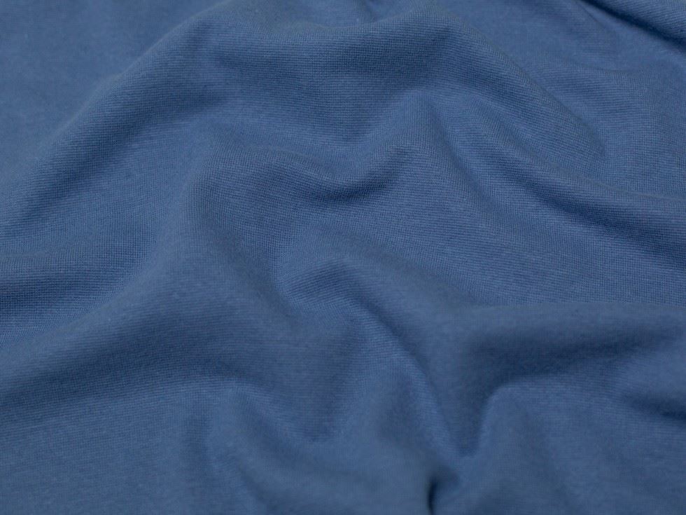 Minerva Core Range Tubular Ribbing Stretch Knit Fabric Indigo Blue
 