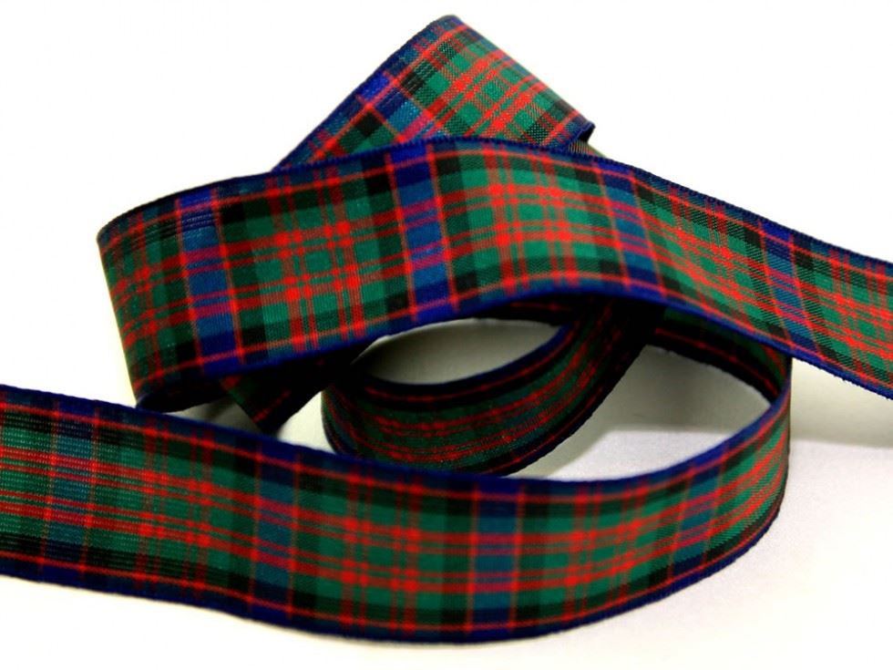 Berisfords 14 Macdonald Woven Tartan Ribbon (Value Roll)