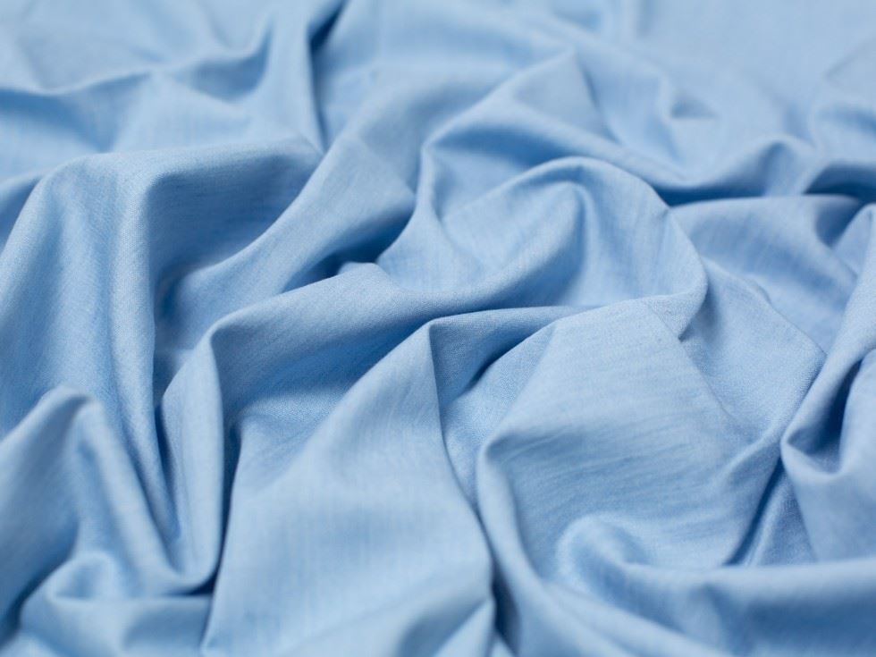 Minerva Core Range 130gsm Soft Washed Denim Fabric Light Blue
 