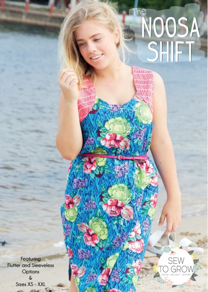 Sew To Grow Paper Sewing Pattern Noosa Shift Dress
 