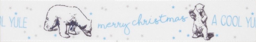 White Polar Bear Ribbon (Value Roll)