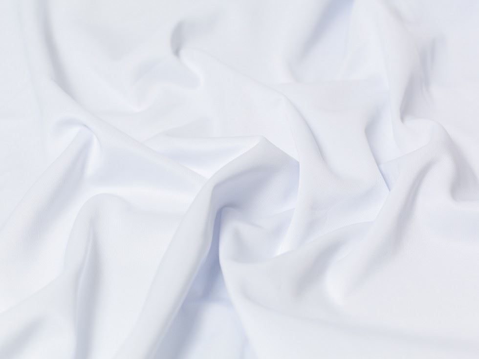 Minerva Core Range White Scuba Stretch Knit Fabric