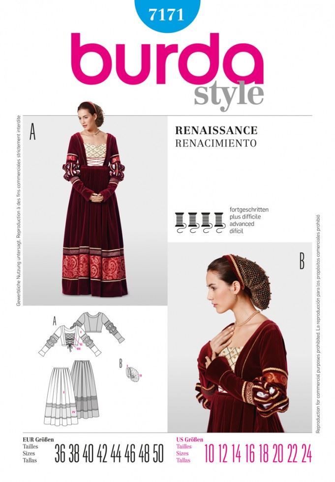 Burda Paper Sewing Pattern 7171
 
