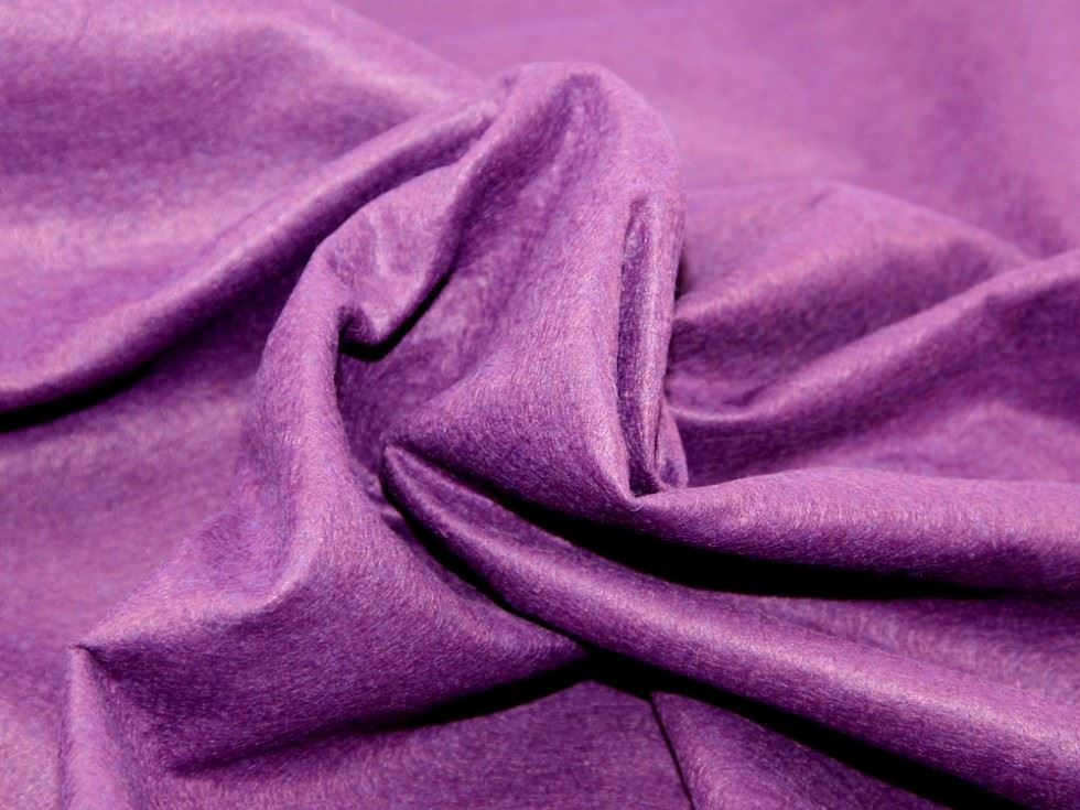 Purple Deadstock Wool Felt Fabric