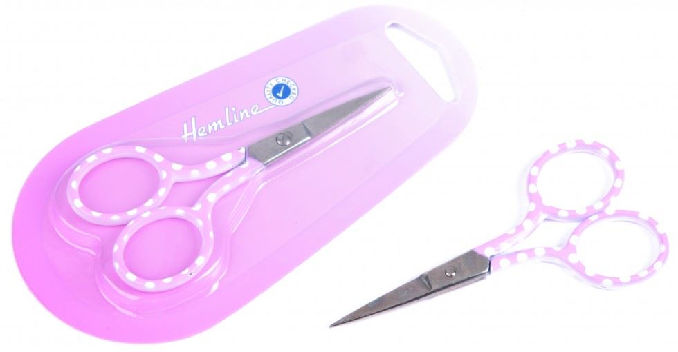Image of Hemline Polka Dot Scissors Pink