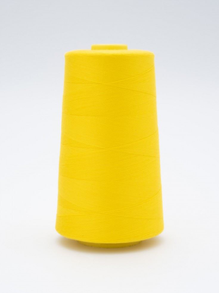 120s Sewing Thread Cone Bright Yellow
 