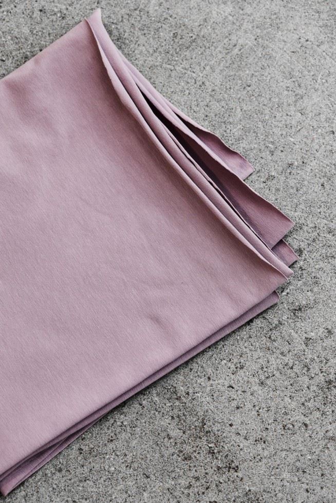 Mind The Maker Lilac Cotton Single Jersey Stretch Knit Fabric