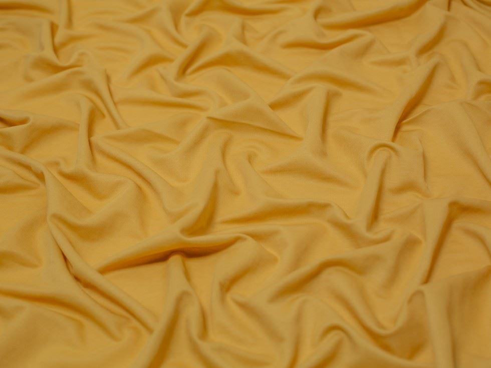 Minerva Core Range Mustard Rayon Nylon Jersey Stretch Knit Fabric