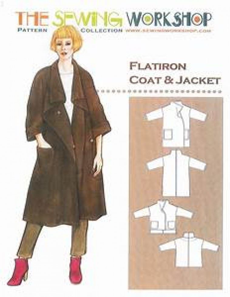 The Sewing Workshop Paper Sewing Pattern Flatiron Coat & Jacket
 