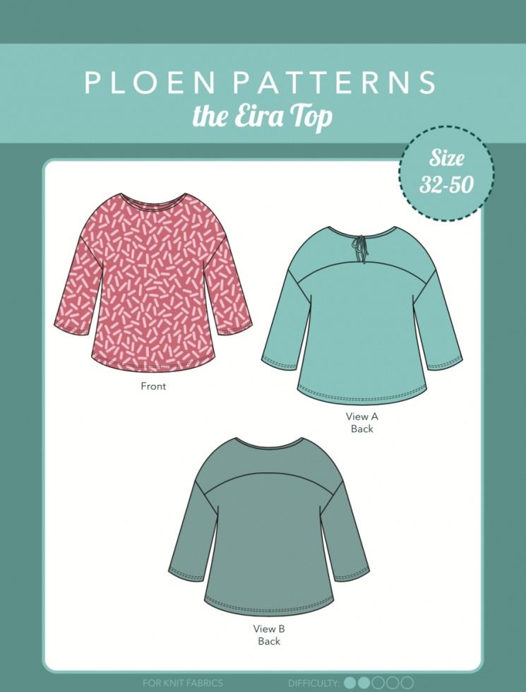 Ploen Patterns Paper Sewing Pattern Eira Top
 
