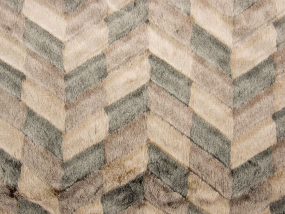 Beige Deadstock Fantasy Faux Fur Fabric
