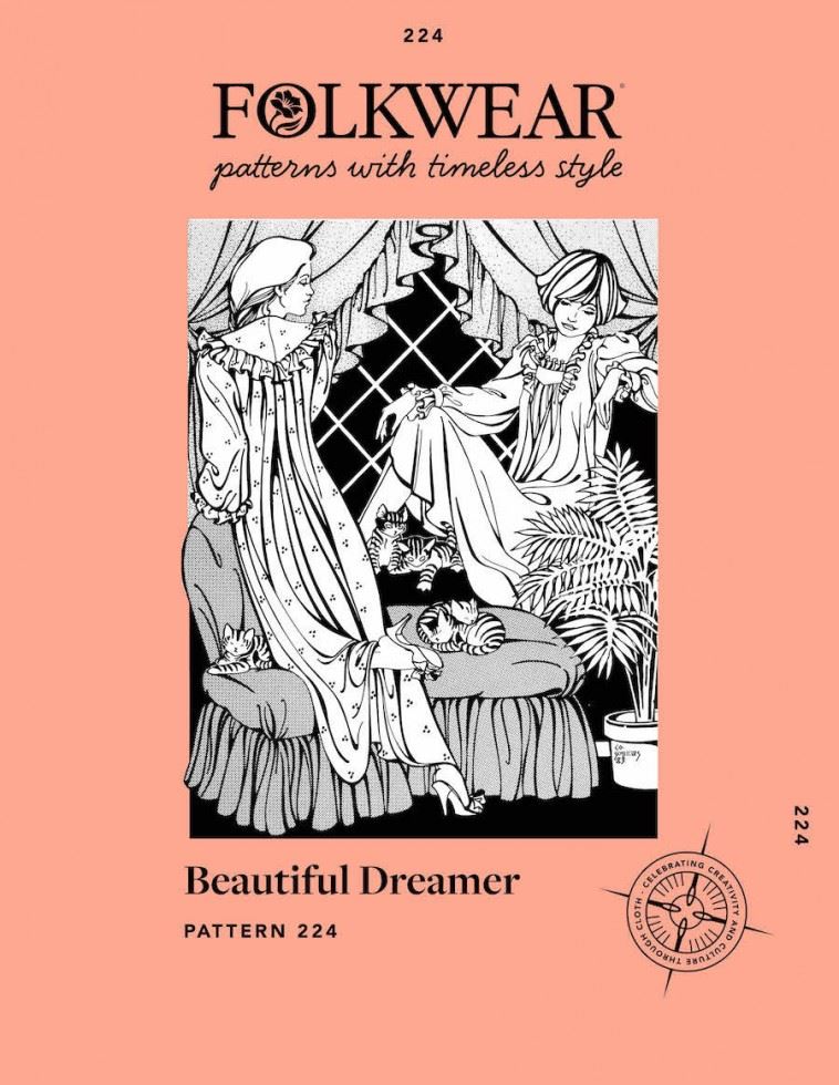 Folkwear Patterns Paper Sewing Pattern Beautiful Dreamer Dress Folkwear Patterns Paper Sewing Pattern Beautiful Dreamer Dress