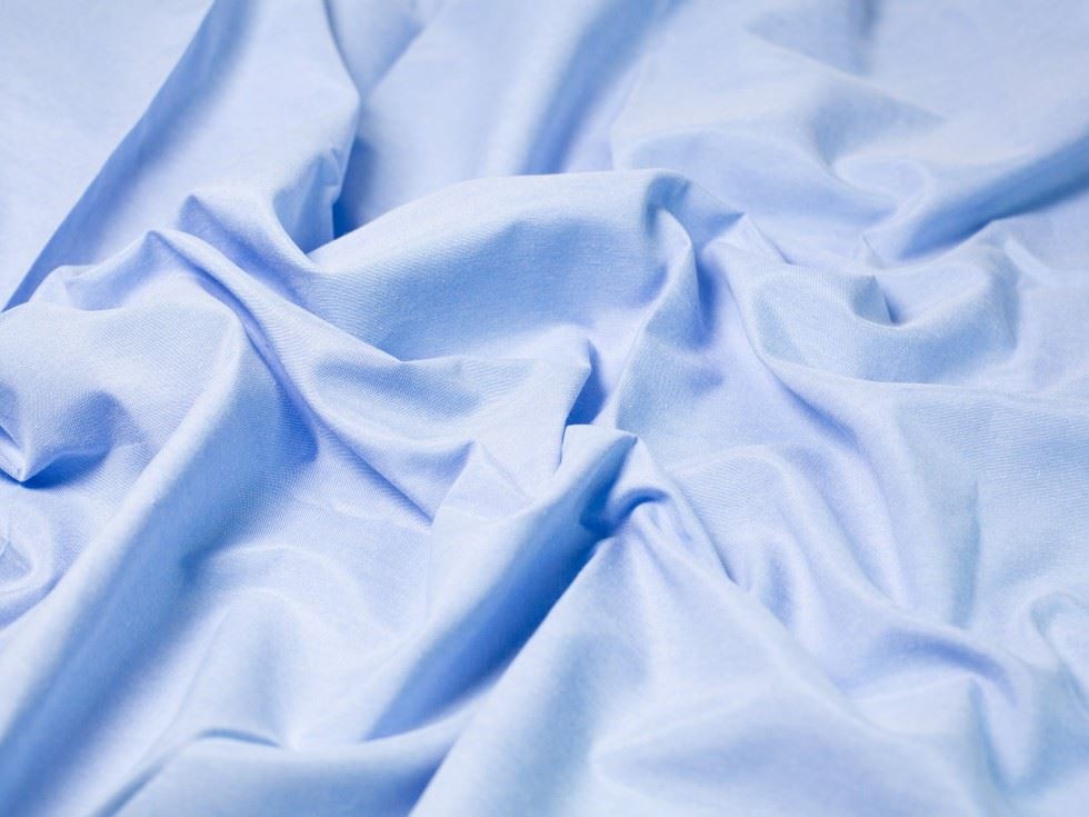 Minerva Core Range Polycotton Chambray Fabric Light Blue
 