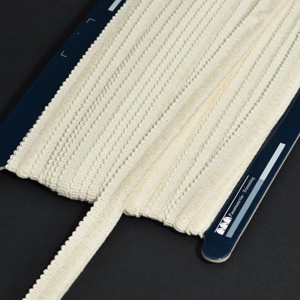 Cream Cotton Fringe Trim (Value Roll)