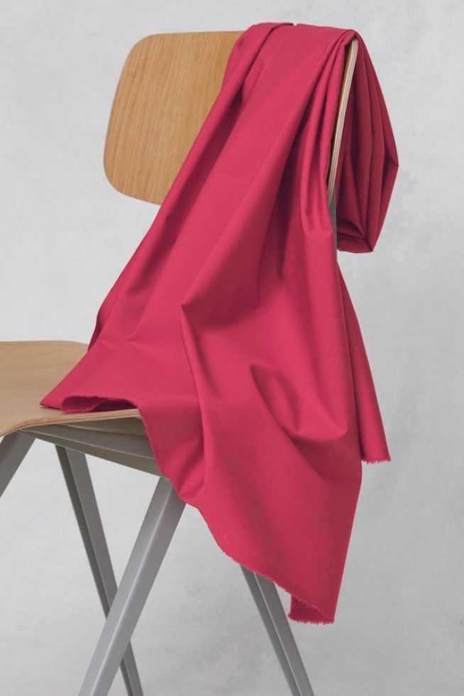 Mind The Maker Crimson Organic Papertouch 100% Cotton Poplin Fabric