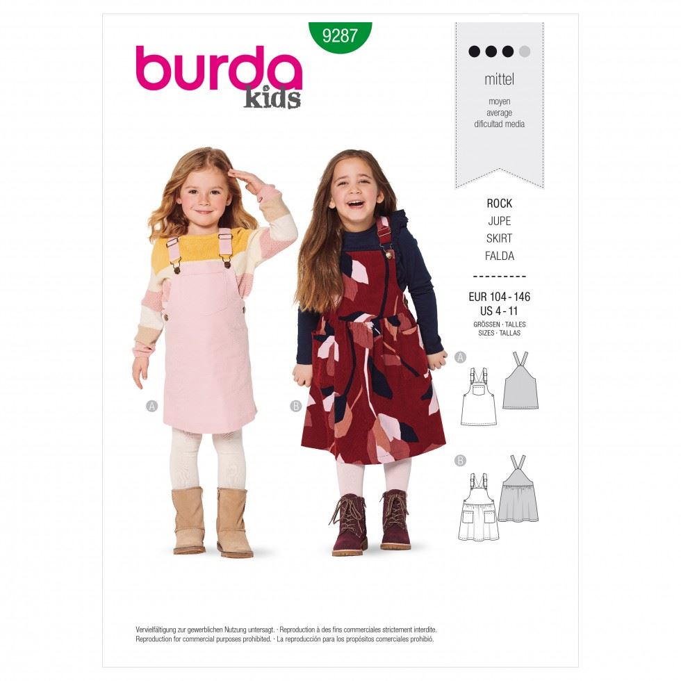 Burda Paper Sewing Pattern 9287
 