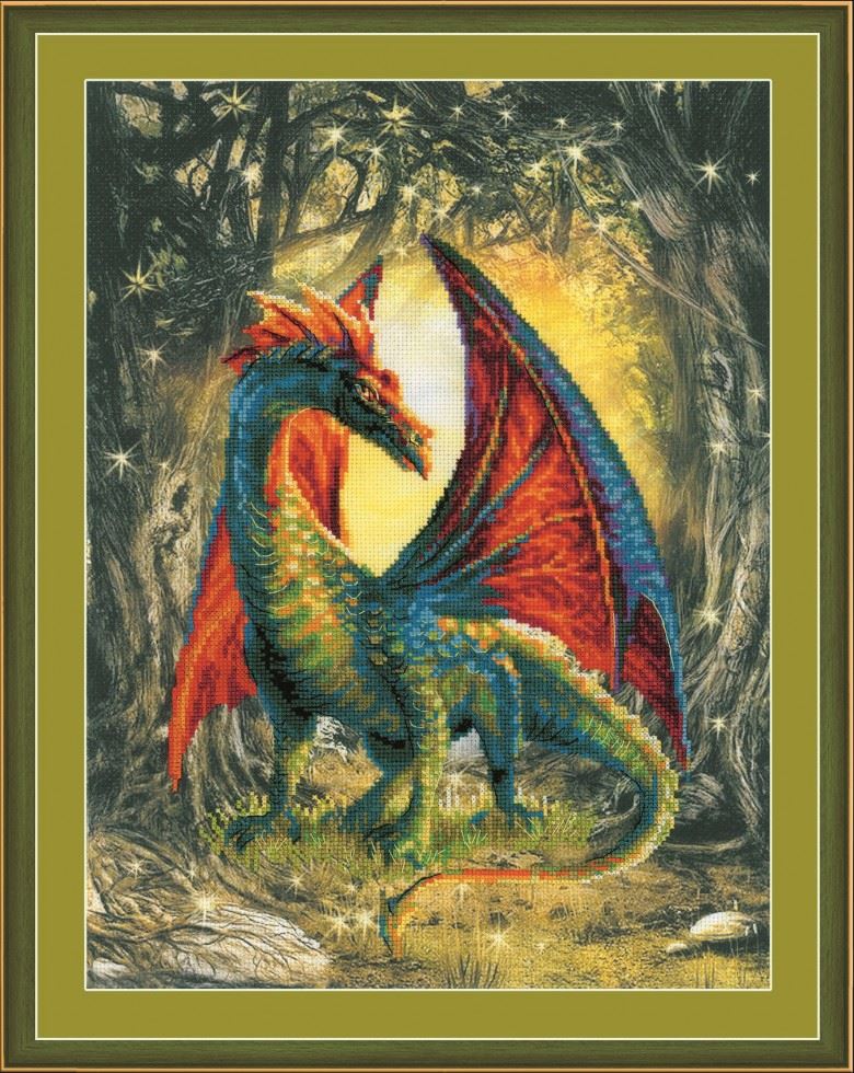 Riolis Forest Dragon Counted Cross Stitch Kit