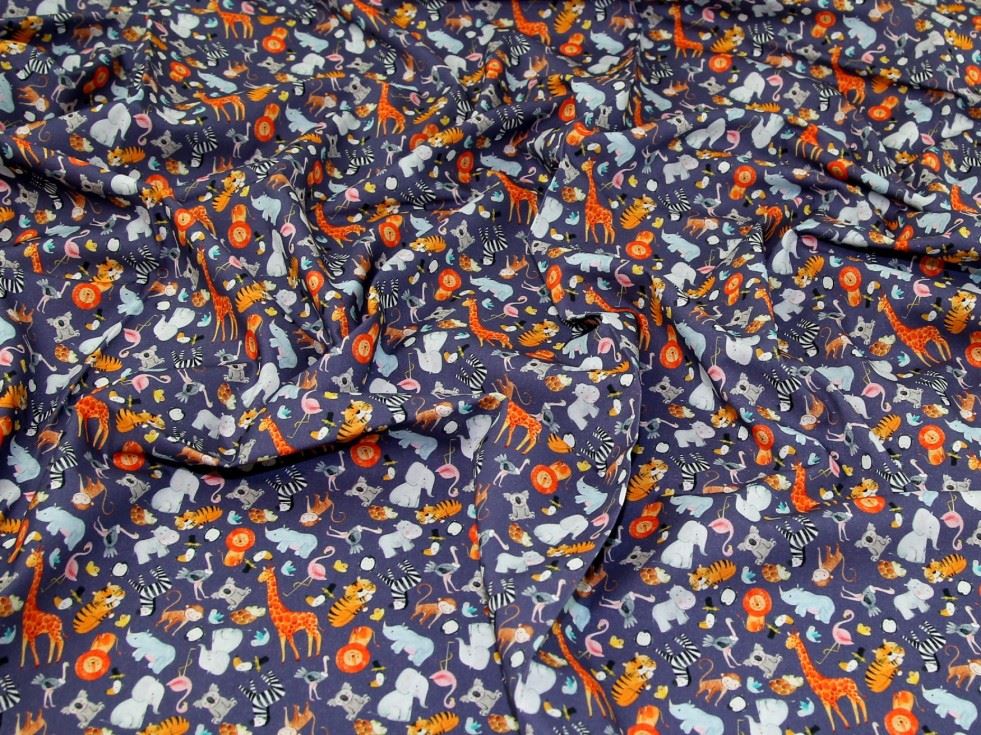 John Louden Blue 100% Cotton Fabric