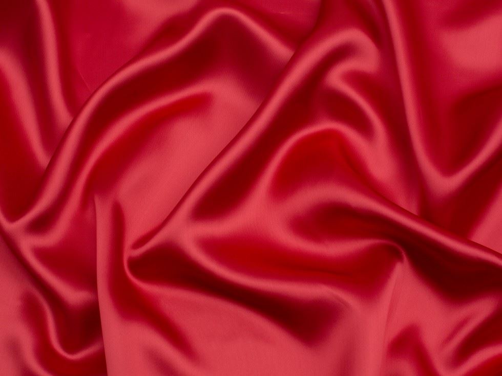 Luxury Viscose Satin Fabric Cherry
 