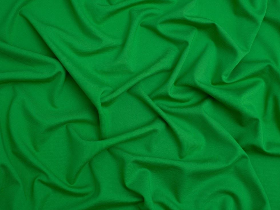 Minerva Core Range Viscose Interlock Jersey Stretch Knit Fabric Emerald Green