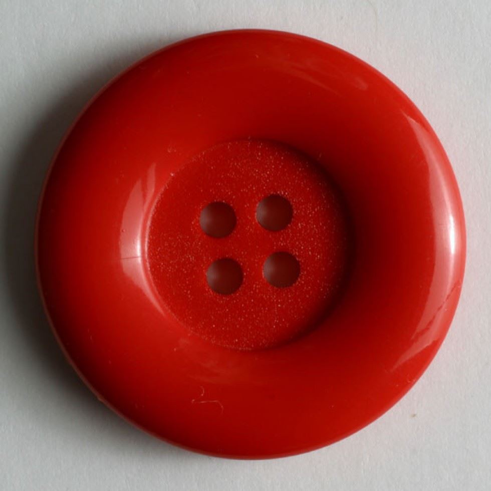 Dill Red Round Plastic Buttons (Value Pack)