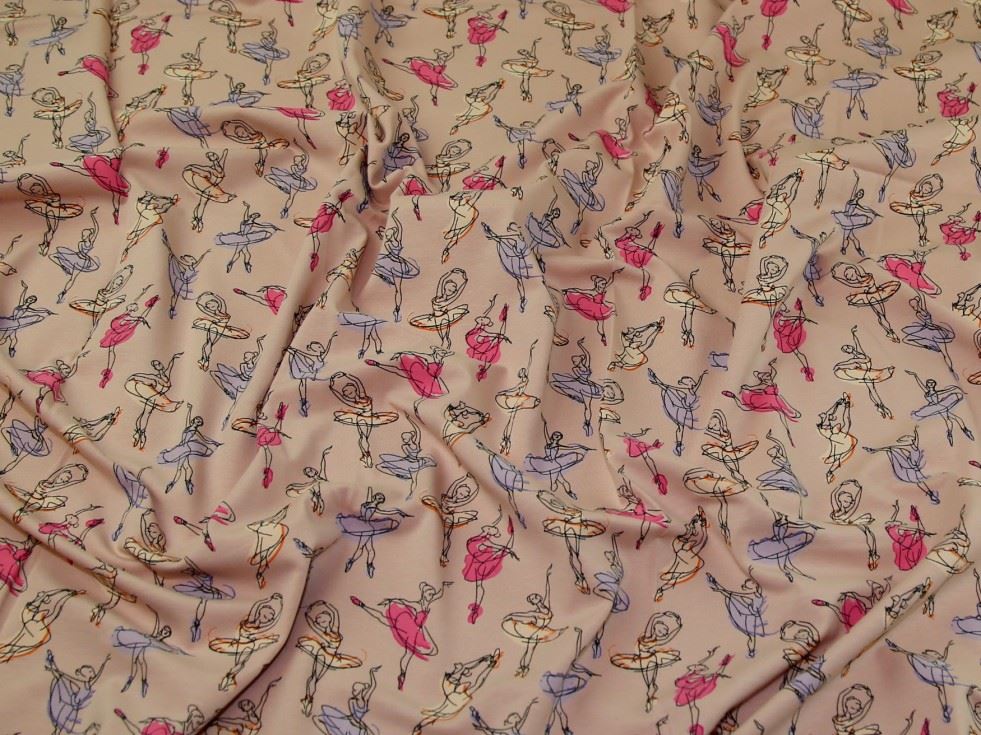 John Louden Rose Cotton Jersey Stretch Knit Fabric