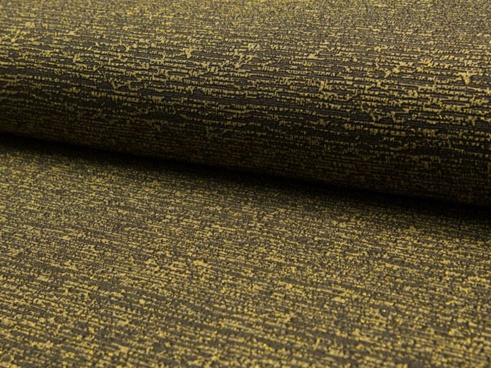 Gold Deadstock Textured Stretch Knit Fabric