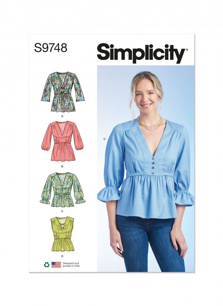 Simplicity Paper Sewing Pattern 9748
 