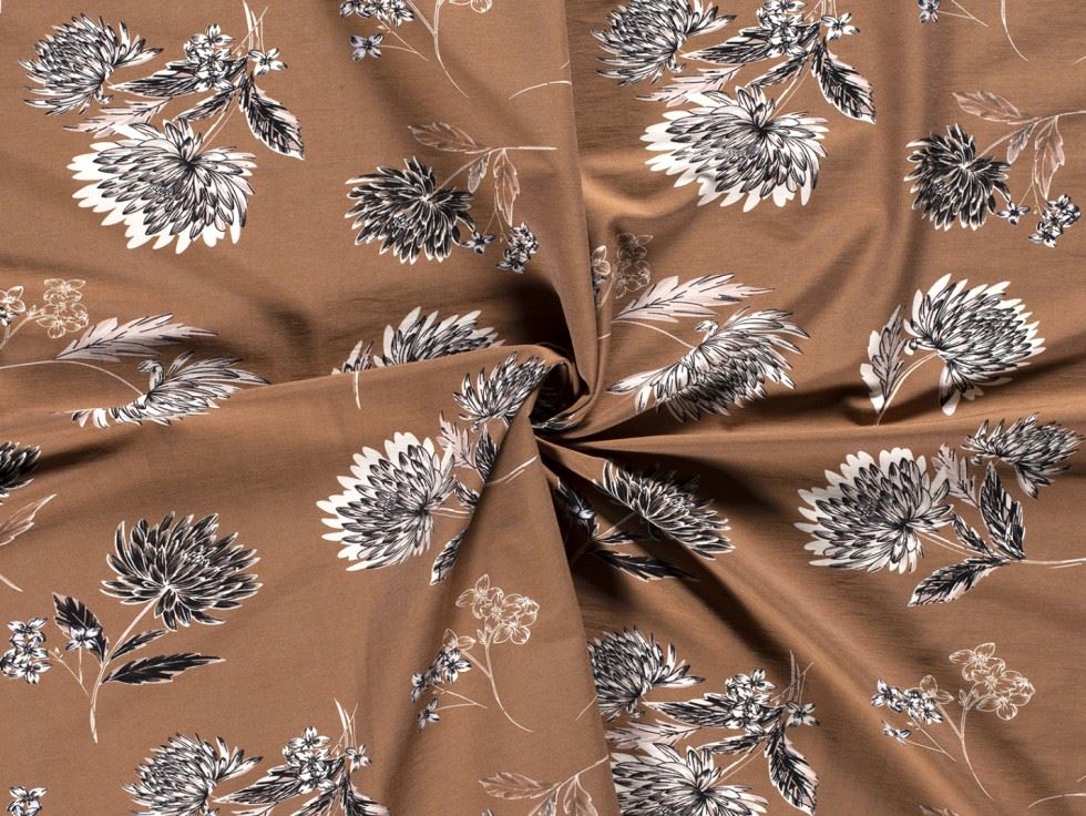 Stretch Woven Viscose Bengaline Fabric Camel