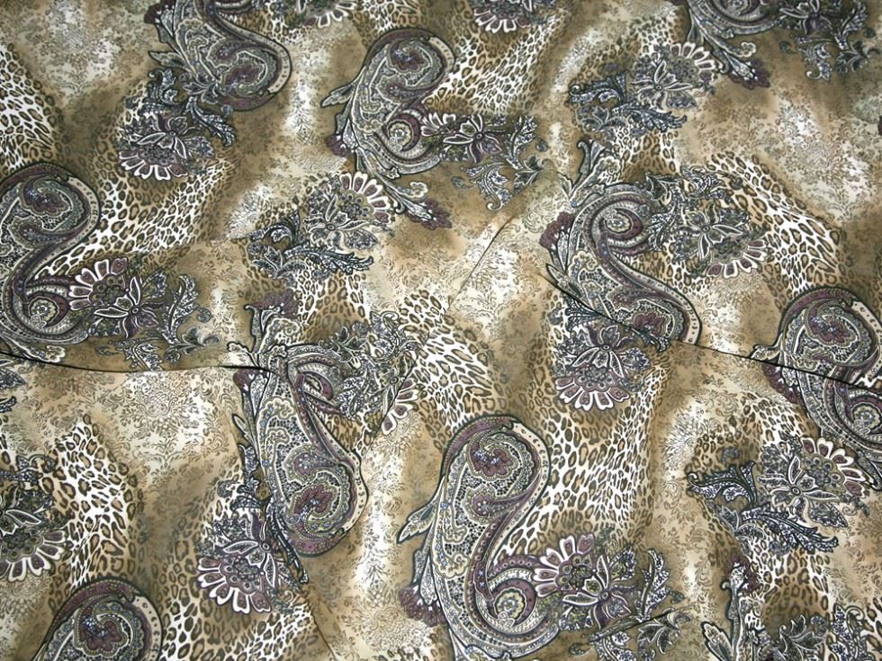 Viscose Georgette Fabric Khaki Green
 