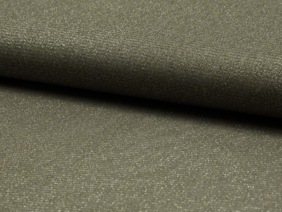 Army Green Deadstock Lurex Mesh Fabric