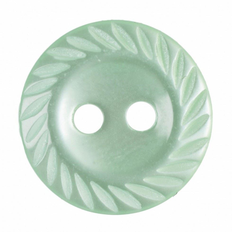 Hemline Lime Green Round Shirt Buttons