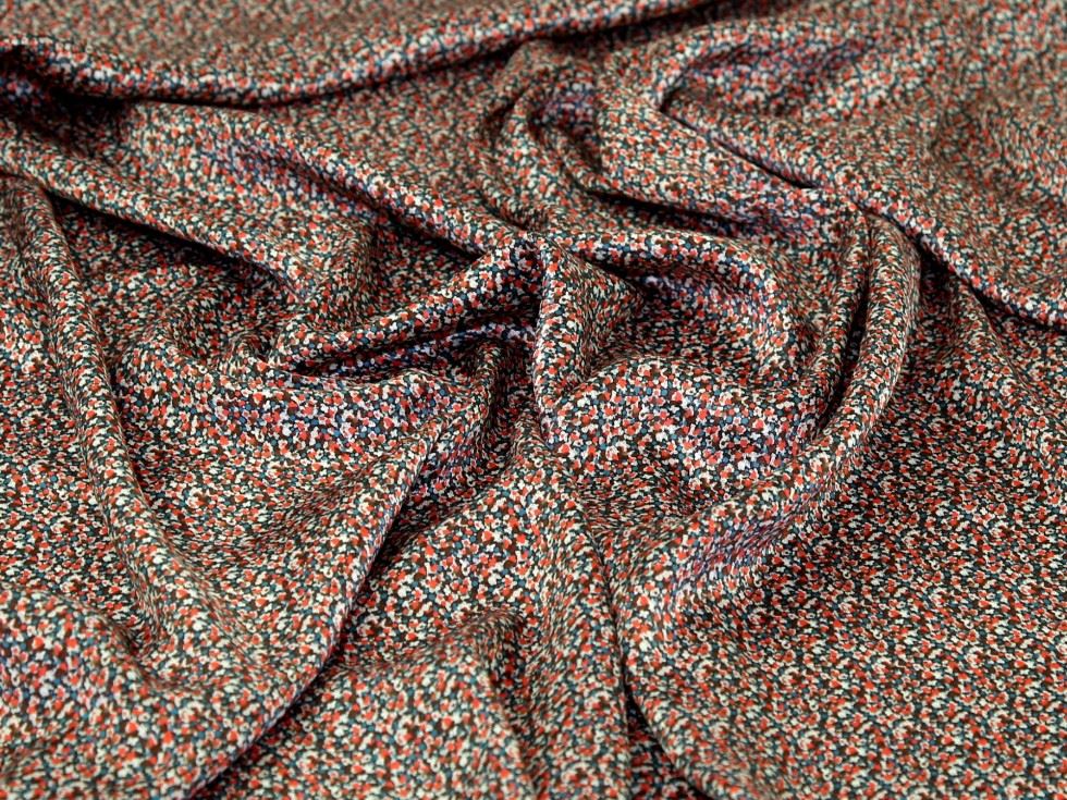 Liberty London Coral Pepper Belgravia Silk Satin Fabric