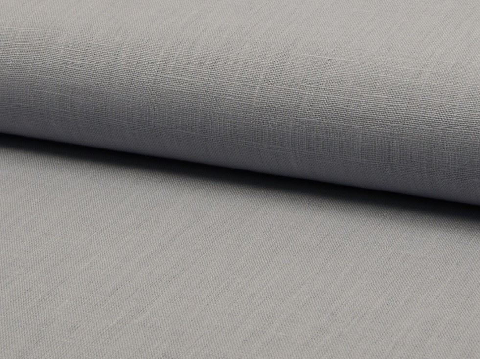 Light Grey Deadstock 100% Linen Fabric