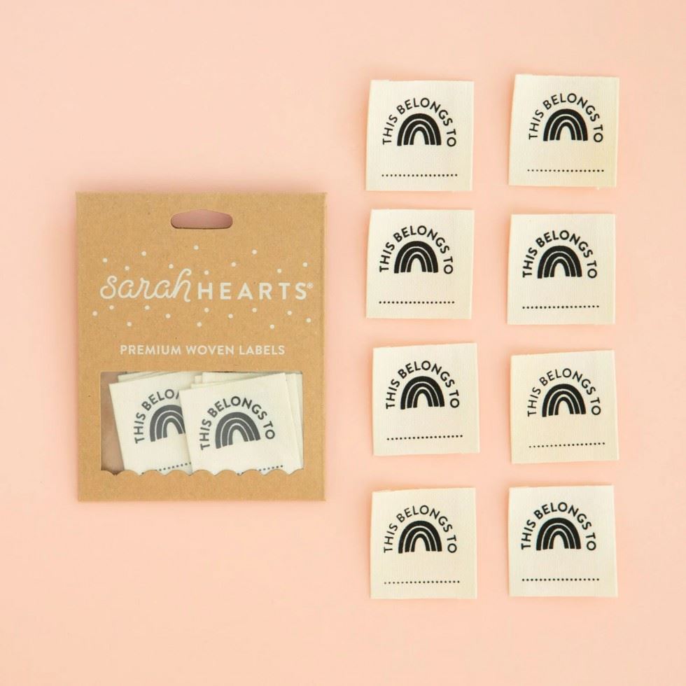 Sarah Hearts This Belongs To Organic Cotton Woven Labels
 