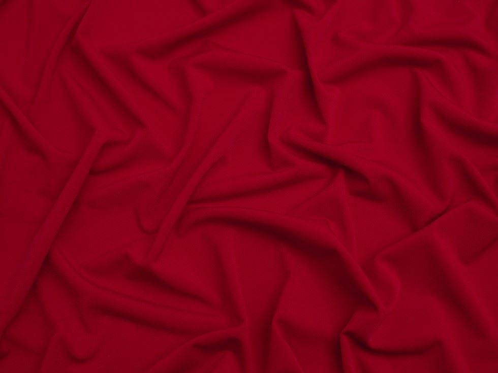 Minerva Core Range Ritual ITY Silky Stretch Knit Fabric Scarlet Red
 